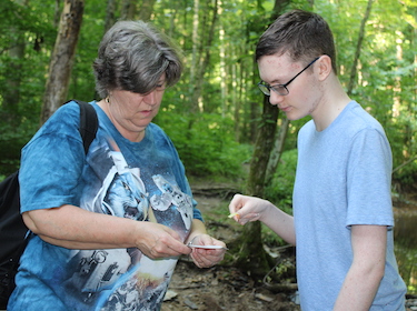 Spruce Run student and teacher